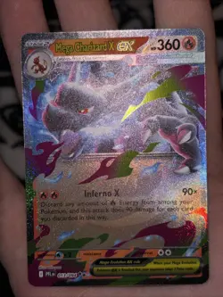 Pokemon TCG Mega Charizard X ex 013/094: Phantasmal Flames Holo Single Card - Image 1
