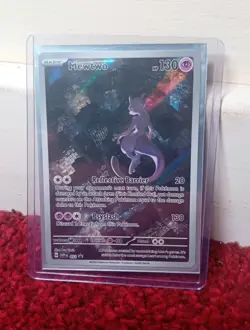 Pokemon TCG Mewtwo 052 Scarlet & Violet Promo Full Art Illustration NM - Image 1