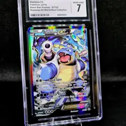 2016 CGC 7 NM Blastoise EX Full Art Holo #XY122 Pokemon XY Black star Promo - Image 3