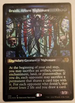 Braids, Arisen Nightmare DMU #288 Rare Showcase Foil NM+ - Image 1