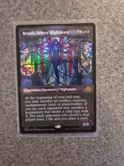 Braids, Arisen Nightmare (Showcase Textured) Dominaria United ​​NM Foil MTG - Image 1