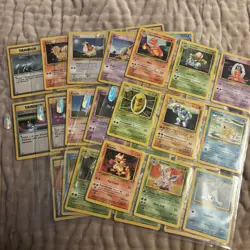 Base Set x40 Part Complete Job Lot Vintage Pokemon Cards Bundle WOTC NM/MP - Image 1