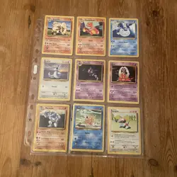 Base Set 37X Part Complete Job Lot Vintage Pokemon Cards Bundle WOTC NM/MP - Image 1