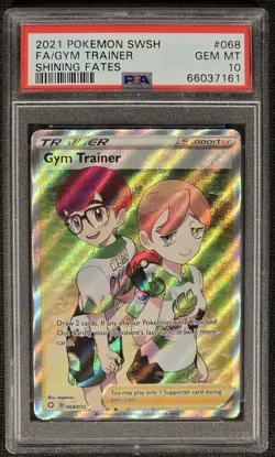 PSA 10 Gym Trainer 068/072 SWSH Shining Fates Full Art 2021 Pokemon - Image 1