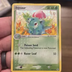 Pokemon TCG Ivysaur Card 35/112 EX Fire Red Leaf Green Reverse Holo - Image 1