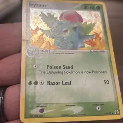 Pokemon TCG Ivysaur Card 35/112 EX Fire Red Leaf Green Reverse Holo - Image 2