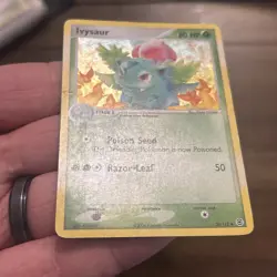 Pokemon TCG Ivysaur Card 35/112 EX Fire Red Leaf Green Reverse Holo - Image 4