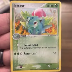 Pokemon TCG Ivysaur Card 35/112 EX Fire Red Leaf Green Reverse Holo - Image 5