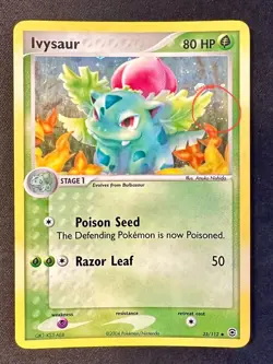 Ivysaur SWIRL! 35/112 EX FireRed & LeafGreen Pokemon Card TCG Reverse Holo - Lp - Image 1