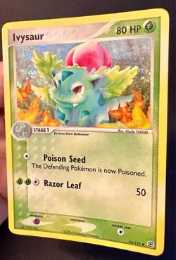 Ivysaur SWIRL! 35/112 EX FireRed & LeafGreen Pokemon Card TCG Reverse Holo - Lp - Image 2