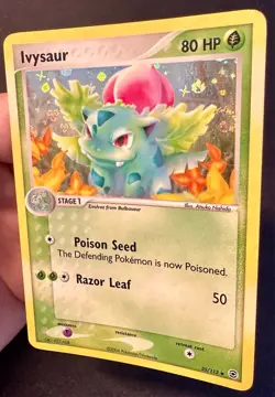Ivysaur SWIRL! 35/112 EX FireRed & LeafGreen Pokemon Card TCG Reverse Holo - Lp - Image 3