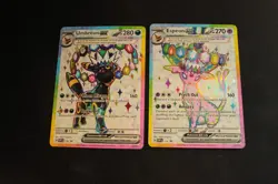 Pokemon TCG Umbreon Ex Espeon Ex Svp 175 176 Promo Pair NM Prismatic Evolution - Image 1