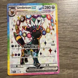 Pokemon TCG Umbreon Ex Espeon Ex Svp 175 176 Promo Pair NM Prismatic Evolution - Image 1