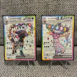 Pokemon TCG Umbreon Ex Espeon Ex Svp 175 176 Promo Pair NM Prismatic Evolution - Image 1
