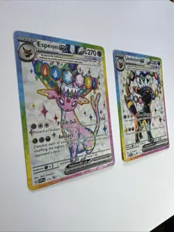Pokemon TCG Umbreon Ex Espeon Ex Svp 175 176 Promo Pair NM Prismatic Evolution - Image 3
