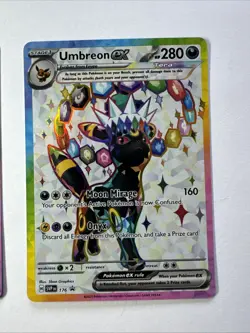 Pokemon TCG Umbreon Ex Espeon Ex Svp 175 176 Promo Pair NM Prismatic Evolution - Image 4