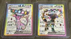Pokemon TCG Umbreon Ex Espeon Ex Svp 175 176 Promo Pair Prismatic Evolution NM - Image 1