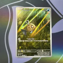 Pokemon TCG Feebas Illustration Rare Card 198/191 Surging Sparks - Image 1