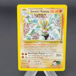 Pokemon Giovanni's Machamp 6/132 Gym Challenge Foil Vintage Card MP - Image 1