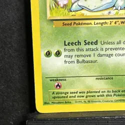 Pokemon TCG Bulbasaur Base Set 44/102 Unlimited Common Card WOTC Played MP - Image 5