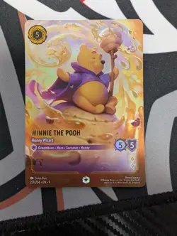 Disney Lorcana Fabled Winnie the Pooh Hunny Wizard Enchanted Card 227/204 - Image 1