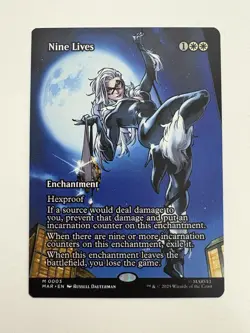 Nine Lives Borderless Showcase MTG Magic the Gathering Card NM Near Mint MAR - Image 1