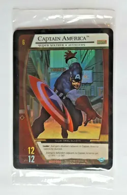 MARVEL VS SYSTEM CCG SEALED PROMO PACK OF 4 CARDS CAPTAIN AMERICA CLEAN - Image 1