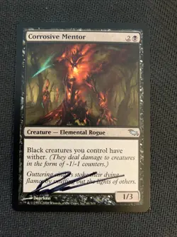 MTG Magic Corrosive Mentor Signed Artist Proof x1 Shadowmoor Daarken - Image 1