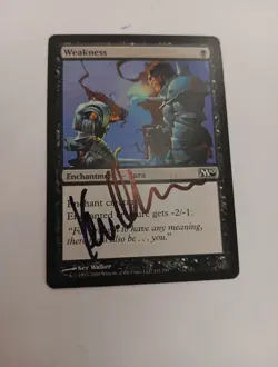 Weakness ARTIST PROOF M10 Signed by Kev Walker MTG Magic - Image 1
