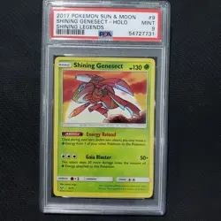 2017 Pokemon: SHINING GENESECT 9/73 [Shining Legends] Shiny Holo - Mint - PSA 9 - Image 1