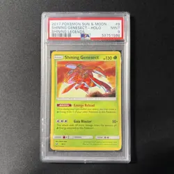 PSA 9 MINT 2017 Pokemon Shining Legends Shining Genesect #9/73 Holo - Image 1