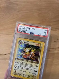 Pokemon Jungle Jolteon 1st Edition Holo 4/64 PSA 7 NM - Image 3