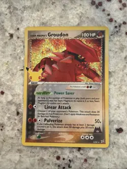 Team Magma's Groudon Pokemon Celebrations 9/95 Textured Holo Rare NM/Mint - Image 1