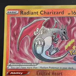 Radiant Charizard - 011/078 Pokemon GO Shiny Holo Rare Pokemon - NM/MINT - Image 3