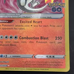 Radiant Charizard - 011/078 Pokemon GO Shiny Holo Rare Pokemon - NM/MINT - Image 5