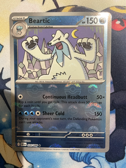 Beartic - 026/086 - Pokeball pattern Reverse Holo Black Bolt Pokemon TCG MINT - Image 1
