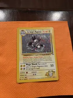 Pokemon Lt. Surge's Magneton 008/132 Unlimited Edition Holo Gym Heroes - Image 1