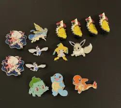 Pokemon TCG Collector's Pin Lot of 14 - Jirachi Lugia Zoroark Eevee Zacian - Image 1