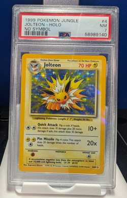 PSA 7 Jolteon Holo 4/64 No Symbol Jungle 1999 Pokemon TCG Card - Image 1