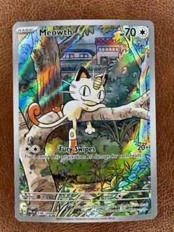 Pokemon Meowth Illustration Rare TCG Phantasmal Flames NM 106/094 004 - Image 1
