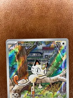 Pokemon Meowth Illustration Rare TCG Phantasmal Flames NM 106/094 004 - Image 2