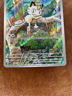 Pokemon Meowth Illustration Rare TCG Phantasmal Flames NM 106/094 004 - Image 3