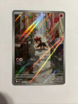 Litleo 139/132 Illustration Rare ME01: Mega Evolution Base Pokemon TCG NM - Image 1