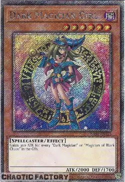YUGIOH RA03-EN123 Dark Magician Girl 2022 art Platinum Secret Rare 1st Edition - Image 1