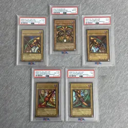 FULL SET 2002 LOB Exodia The Forbidden One Unlimited PSA - Image 1
