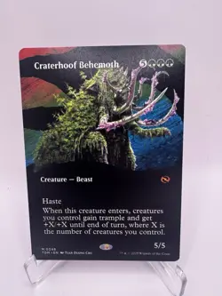 Craterhoof Behemoth (Borderless) Tarkir: Dragonstorm Regular - Image 1