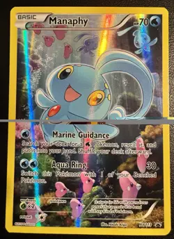 Manaphy XY113 Promo Pokemon Card TCG Full Art 2016 VLP - Image 1