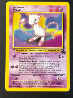 Mew 8 WOTC Black Star Promo - Pokemon Card B LP - Image 1