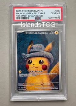 PSA 10 Pokemon Van Gogh Pikachu with Grey Felt Hat SVP EN #085 Promo NEW(Other) - Image 1