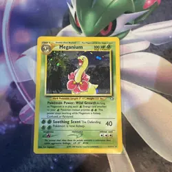 Pokemon TCG Meganium Neo Genesis Holo Rare Card #11/111 - Image 1